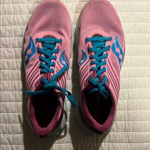 Saucony Women's Pink and Blue Running Shoes